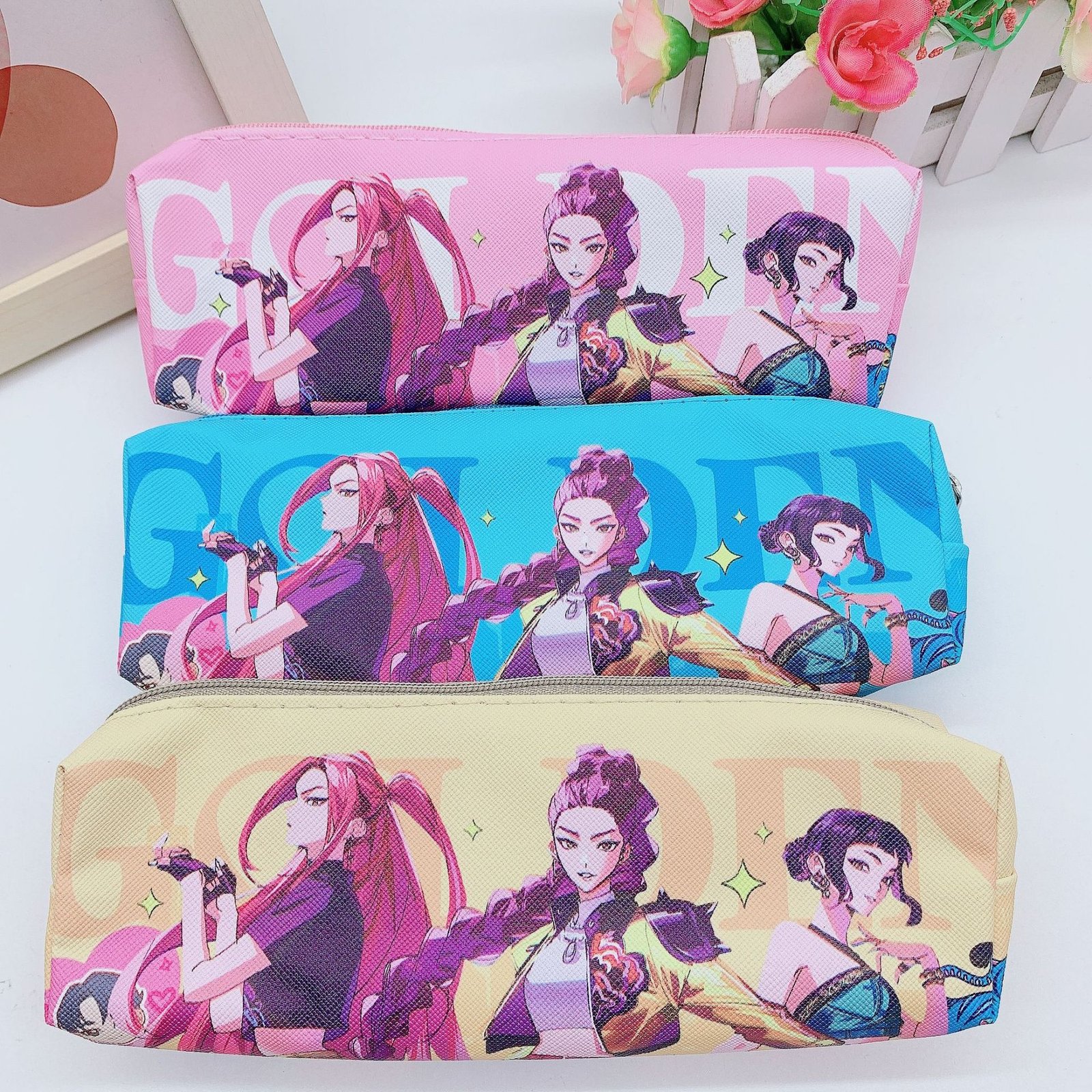 KPOPDE Hunting Demon Girl Squad Pencil Case